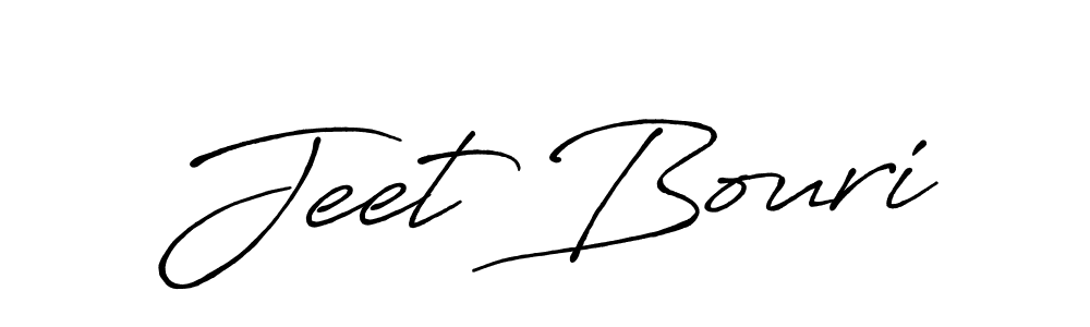 Design your own signature with our free online signature maker. With this signature software, you can create a handwritten (Antro_Vectra_Bolder) signature for name Jeet Bouri. Jeet Bouri signature style 7 images and pictures png