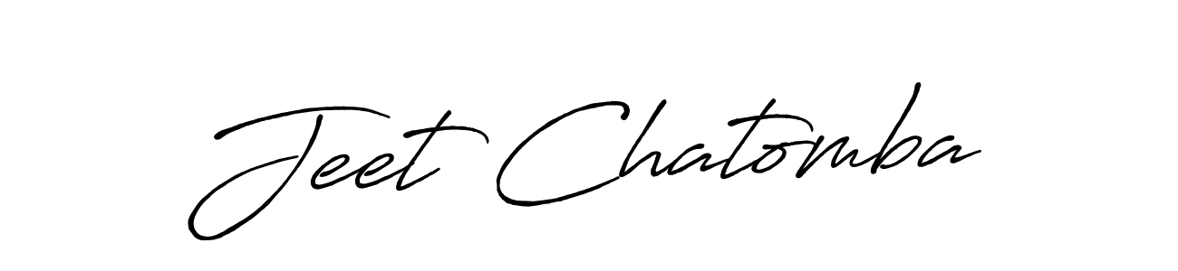 How to make Jeet Chatomba signature? Antro_Vectra_Bolder is a professional autograph style. Create handwritten signature for Jeet Chatomba name. Jeet Chatomba signature style 7 images and pictures png