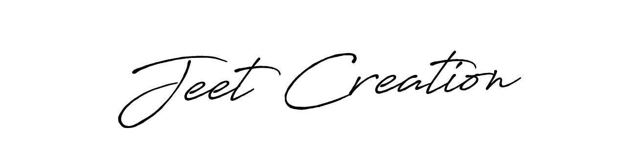 The best way (Antro_Vectra_Bolder) to make a short signature is to pick only two or three words in your name. The name Jeet Creation include a total of six letters. For converting this name. Jeet Creation signature style 7 images and pictures png
