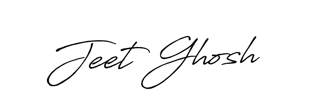 Jeet Ghosh stylish signature style. Best Handwritten Sign (Antro_Vectra_Bolder) for my name. Handwritten Signature Collection Ideas for my name Jeet Ghosh. Jeet Ghosh signature style 7 images and pictures png