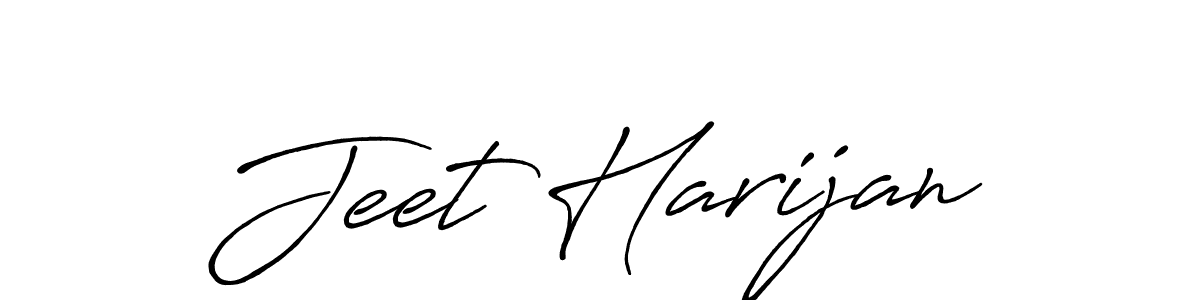 How to make Jeet Harijan name signature. Use Antro_Vectra_Bolder style for creating short signs online. This is the latest handwritten sign. Jeet Harijan signature style 7 images and pictures png