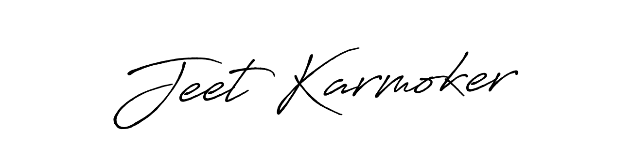 if you are searching for the best signature style for your name Jeet Karmoker. so please give up your signature search. here we have designed multiple signature styles  using Antro_Vectra_Bolder. Jeet Karmoker signature style 7 images and pictures png