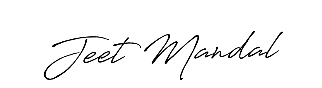 Design your own signature with our free online signature maker. With this signature software, you can create a handwritten (Antro_Vectra_Bolder) signature for name Jeet Mandal. Jeet Mandal signature style 7 images and pictures png
