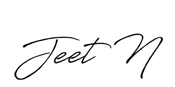 The best way (Antro_Vectra_Bolder) to make a short signature is to pick only two or three words in your name. The name Jeet N include a total of six letters. For converting this name. Jeet N signature style 7 images and pictures png