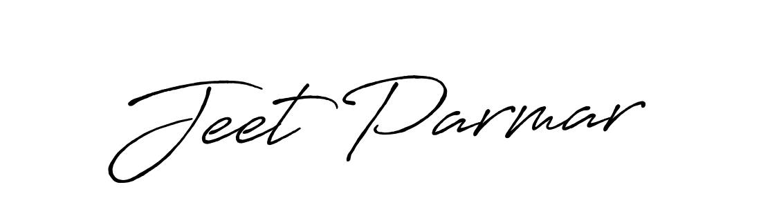 How to make Jeet Parmar name signature. Use Antro_Vectra_Bolder style for creating short signs online. This is the latest handwritten sign. Jeet Parmar signature style 7 images and pictures png