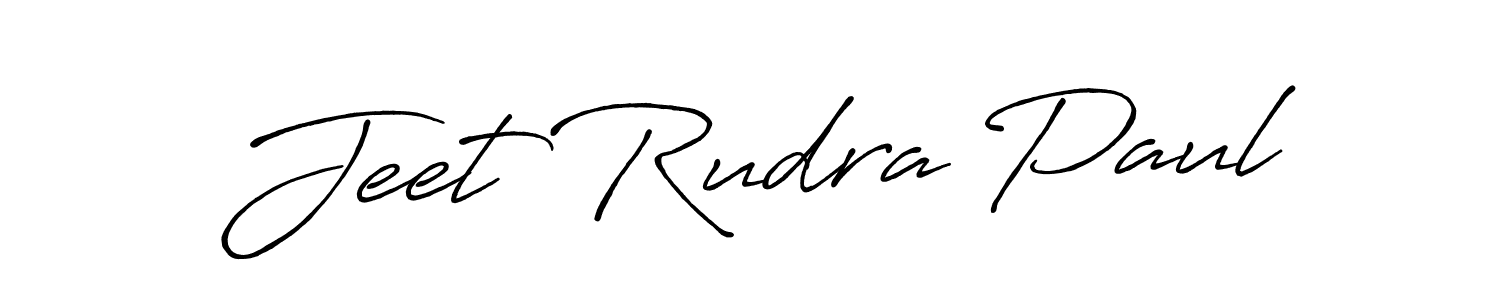 Jeet Rudra Paul stylish signature style. Best Handwritten Sign (Antro_Vectra_Bolder) for my name. Handwritten Signature Collection Ideas for my name Jeet Rudra Paul. Jeet Rudra Paul signature style 7 images and pictures png