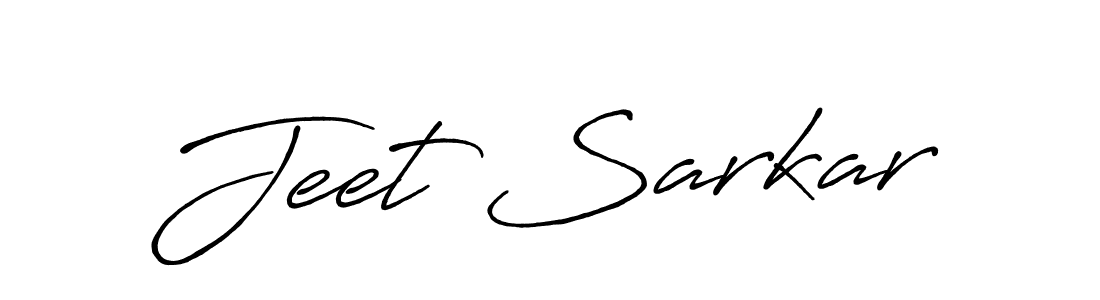 Jeet Sarkar stylish signature style. Best Handwritten Sign (Antro_Vectra_Bolder) for my name. Handwritten Signature Collection Ideas for my name Jeet Sarkar. Jeet Sarkar signature style 7 images and pictures png