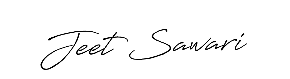 How to make Jeet Sawari name signature. Use Antro_Vectra_Bolder style for creating short signs online. This is the latest handwritten sign. Jeet Sawari signature style 7 images and pictures png