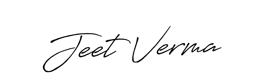 It looks lik you need a new signature style for name Jeet Verma. Design unique handwritten (Antro_Vectra_Bolder) signature with our free signature maker in just a few clicks. Jeet Verma signature style 7 images and pictures png