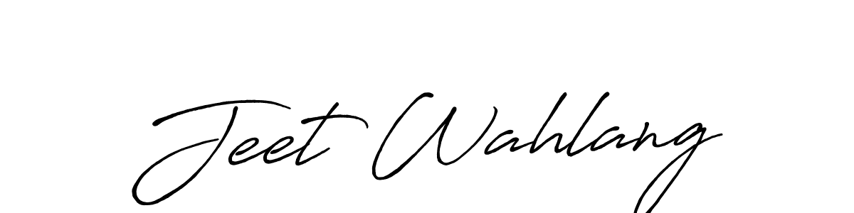 Also You can easily find your signature by using the search form. We will create Jeet Wahlang name handwritten signature images for you free of cost using Antro_Vectra_Bolder sign style. Jeet Wahlang signature style 7 images and pictures png