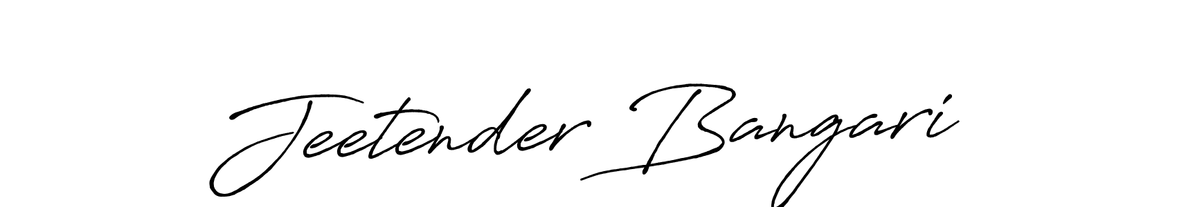 The best way (Antro_Vectra_Bolder) to make a short signature is to pick only two or three words in your name. The name Jeetender Bangari include a total of six letters. For converting this name. Jeetender Bangari signature style 7 images and pictures png