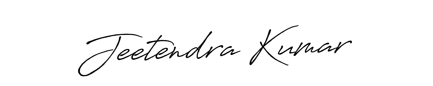 Create a beautiful signature design for name Jeetendra Kumar. With this signature (Antro_Vectra_Bolder) fonts, you can make a handwritten signature for free. Jeetendra Kumar signature style 7 images and pictures png