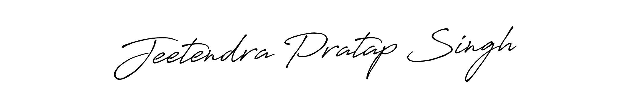 How to make Jeetendra Pratap Singh name signature. Use Antro_Vectra_Bolder style for creating short signs online. This is the latest handwritten sign. Jeetendra Pratap Singh signature style 7 images and pictures png