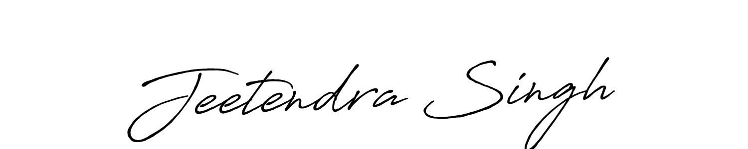 Create a beautiful signature design for name Jeetendra Singh. With this signature (Antro_Vectra_Bolder) fonts, you can make a handwritten signature for free. Jeetendra Singh signature style 7 images and pictures png