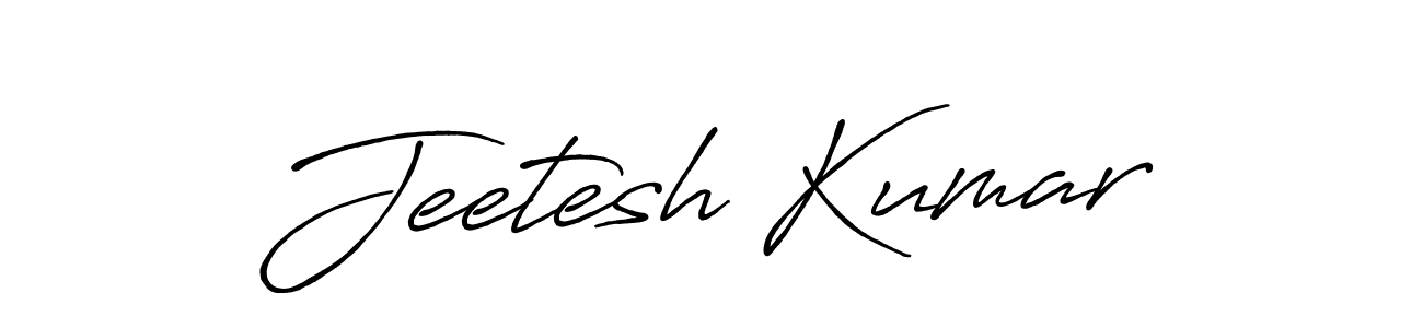 Design your own signature with our free online signature maker. With this signature software, you can create a handwritten (Antro_Vectra_Bolder) signature for name Jeetesh Kumar. Jeetesh Kumar signature style 7 images and pictures png