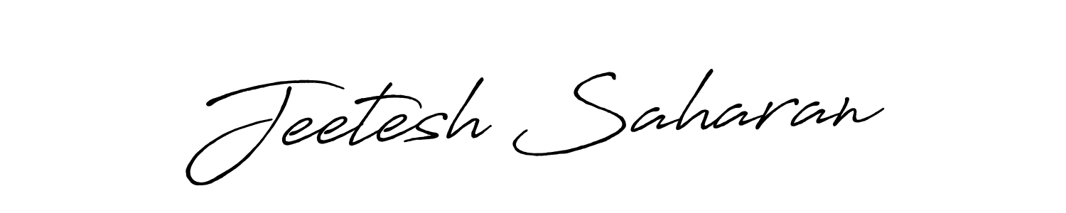 Use a signature maker to create a handwritten signature online. With this signature software, you can design (Antro_Vectra_Bolder) your own signature for name Jeetesh Saharan. Jeetesh Saharan signature style 7 images and pictures png