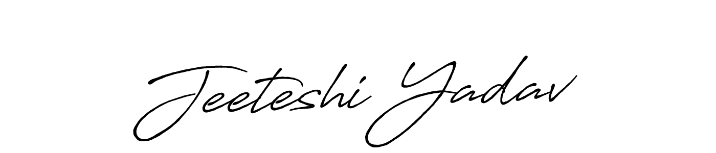 Jeeteshi Yadav stylish signature style. Best Handwritten Sign (Antro_Vectra_Bolder) for my name. Handwritten Signature Collection Ideas for my name Jeeteshi Yadav. Jeeteshi Yadav signature style 7 images and pictures png