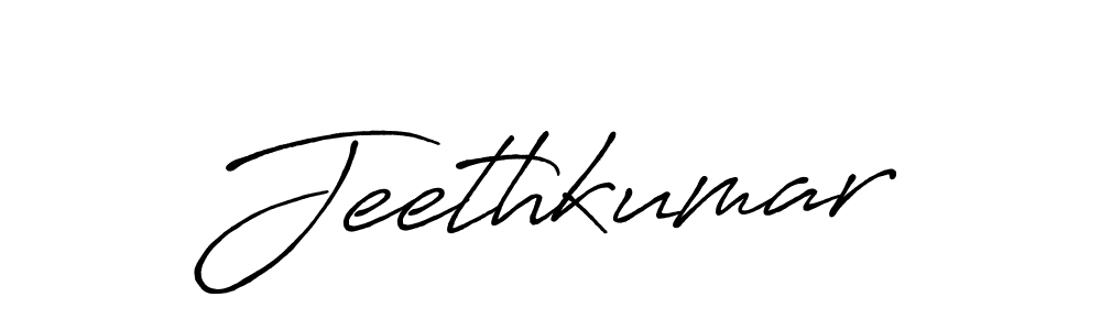 Design your own signature with our free online signature maker. With this signature software, you can create a handwritten (Antro_Vectra_Bolder) signature for name Jeethkumar. Jeethkumar signature style 7 images and pictures png