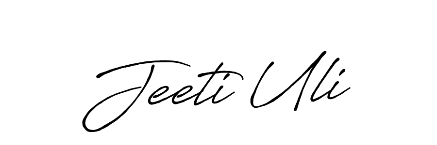 Jeeti Uli stylish signature style. Best Handwritten Sign (Antro_Vectra_Bolder) for my name. Handwritten Signature Collection Ideas for my name Jeeti Uli. Jeeti Uli signature style 7 images and pictures png