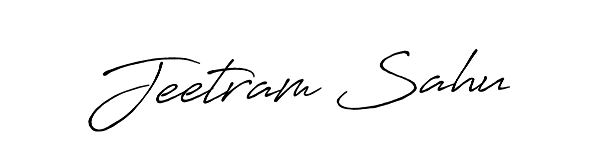 if you are searching for the best signature style for your name Jeetram Sahu. so please give up your signature search. here we have designed multiple signature styles  using Antro_Vectra_Bolder. Jeetram Sahu signature style 7 images and pictures png