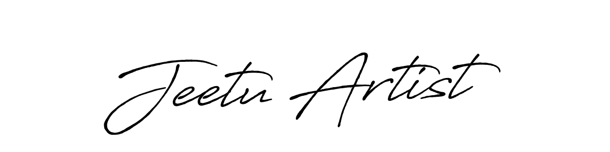 You should practise on your own different ways (Antro_Vectra_Bolder) to write your name (Jeetu Artist) in signature. don't let someone else do it for you. Jeetu Artist signature style 7 images and pictures png