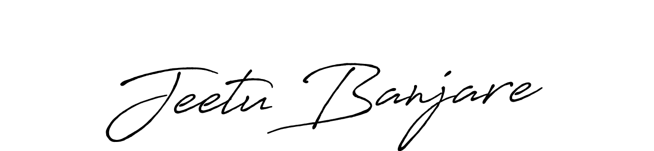 Antro_Vectra_Bolder is a professional signature style that is perfect for those who want to add a touch of class to their signature. It is also a great choice for those who want to make their signature more unique. Get Jeetu Banjare name to fancy signature for free. Jeetu Banjare signature style 7 images and pictures png