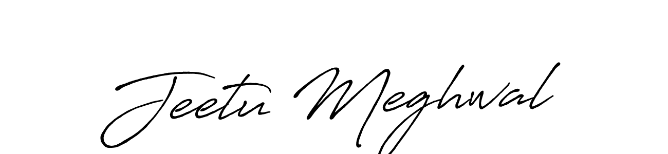 It looks lik you need a new signature style for name Jeetu Meghwal. Design unique handwritten (Antro_Vectra_Bolder) signature with our free signature maker in just a few clicks. Jeetu Meghwal signature style 7 images and pictures png