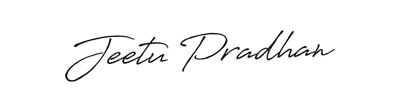 Also we have Jeetu Pradhan name is the best signature style. Create professional handwritten signature collection using Antro_Vectra_Bolder autograph style. Jeetu Pradhan signature style 7 images and pictures png