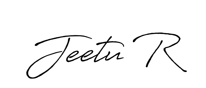 It looks lik you need a new signature style for name Jeetu R. Design unique handwritten (Antro_Vectra_Bolder) signature with our free signature maker in just a few clicks. Jeetu R signature style 7 images and pictures png