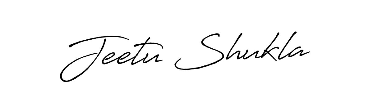 Design your own signature with our free online signature maker. With this signature software, you can create a handwritten (Antro_Vectra_Bolder) signature for name Jeetu Shukla. Jeetu Shukla signature style 7 images and pictures png