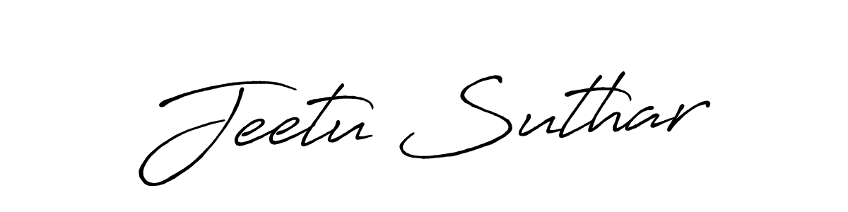 Once you've used our free online signature maker to create your best signature Antro_Vectra_Bolder style, it's time to enjoy all of the benefits that Jeetu Suthar name signing documents. Jeetu Suthar signature style 7 images and pictures png