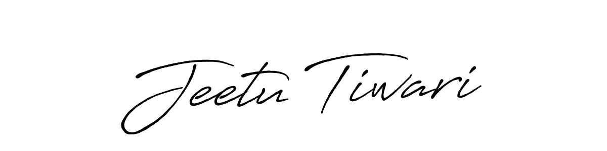 Jeetu Tiwari stylish signature style. Best Handwritten Sign (Antro_Vectra_Bolder) for my name. Handwritten Signature Collection Ideas for my name Jeetu Tiwari. Jeetu Tiwari signature style 7 images and pictures png