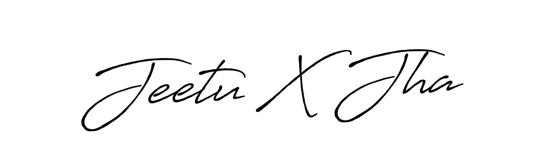 Antro_Vectra_Bolder is a professional signature style that is perfect for those who want to add a touch of class to their signature. It is also a great choice for those who want to make their signature more unique. Get Jeetu X Jha name to fancy signature for free. Jeetu X Jha signature style 7 images and pictures png