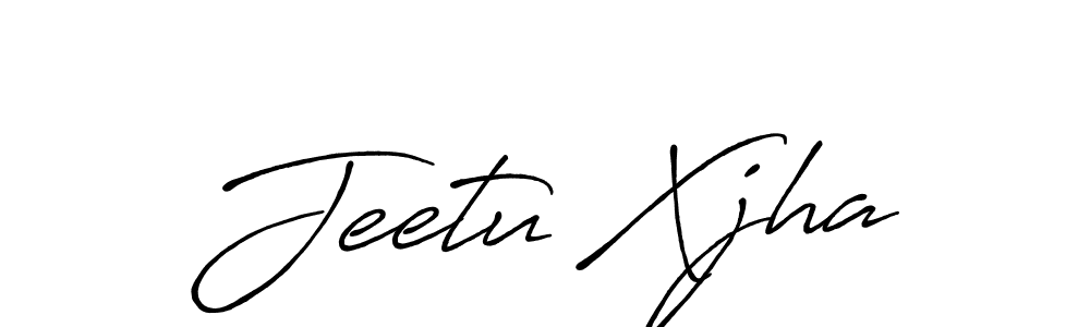 How to make Jeetu Xjha signature? Antro_Vectra_Bolder is a professional autograph style. Create handwritten signature for Jeetu Xjha name. Jeetu Xjha signature style 7 images and pictures png