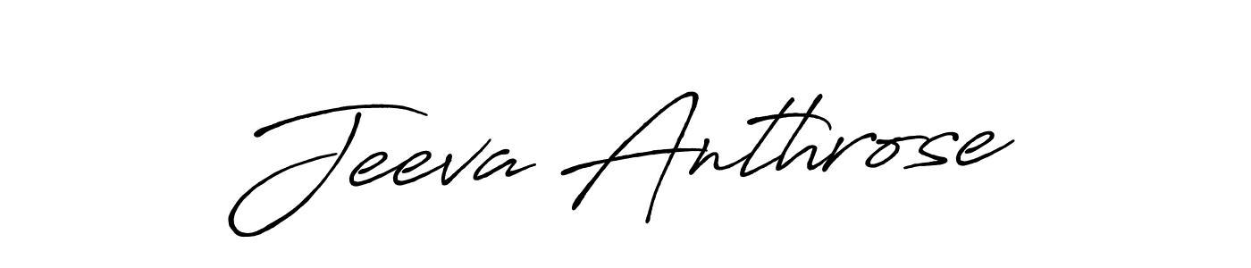 Jeeva Anthrose stylish signature style. Best Handwritten Sign (Antro_Vectra_Bolder) for my name. Handwritten Signature Collection Ideas for my name Jeeva Anthrose. Jeeva Anthrose signature style 7 images and pictures png