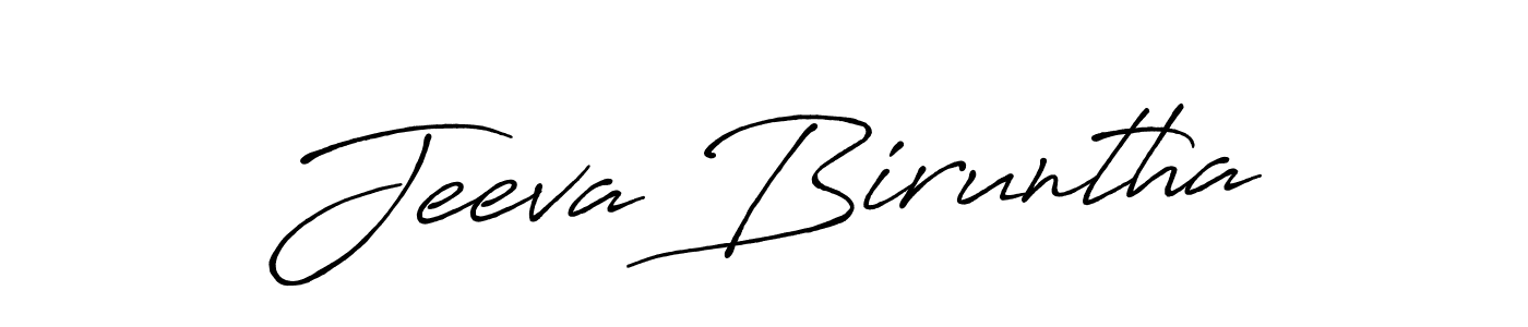 Jeeva Biruntha stylish signature style. Best Handwritten Sign (Antro_Vectra_Bolder) for my name. Handwritten Signature Collection Ideas for my name Jeeva Biruntha. Jeeva Biruntha signature style 7 images and pictures png