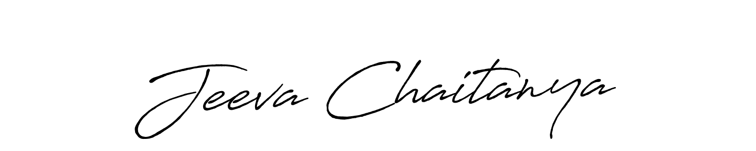 Design your own signature with our free online signature maker. With this signature software, you can create a handwritten (Antro_Vectra_Bolder) signature for name Jeeva Chaitanya. Jeeva Chaitanya signature style 7 images and pictures png