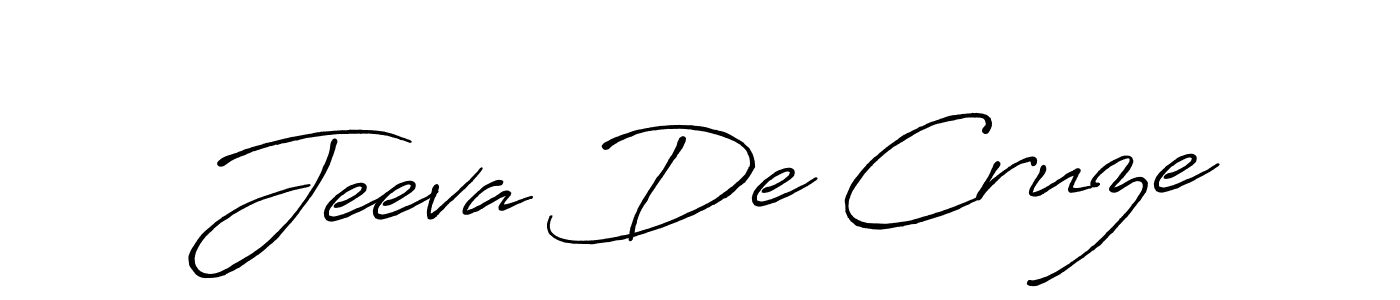 Make a short Jeeva De Cruze signature style. Manage your documents anywhere anytime using Antro_Vectra_Bolder. Create and add eSignatures, submit forms, share and send files easily. Jeeva De Cruze signature style 7 images and pictures png