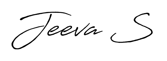 The Antro_Vectra_Bolder typeface gives name Jeeva S a refined look. Suitable for certificates, diplomas, and official verification. Jeeva S signature style 7 images and pictures png