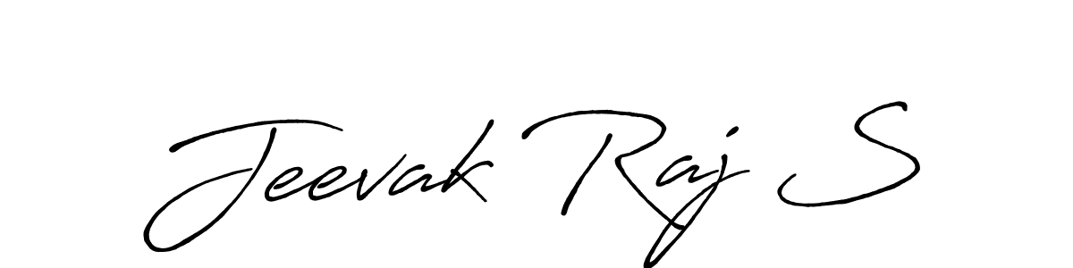 Jeevak Raj S stylish signature style. Best Handwritten Sign (Antro_Vectra_Bolder) for my name. Handwritten Signature Collection Ideas for my name Jeevak Raj S. Jeevak Raj S signature style 7 images and pictures png