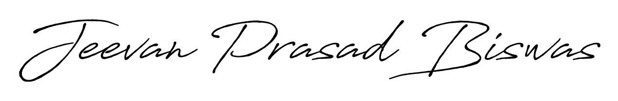 Upgrade your professional image with Jeevan Prasad Biswas signature created with Antro_Vectra_Bolder font. Fast, free, and watermark-free download. Jeevan Prasad Biswas signature style 7 images and pictures png