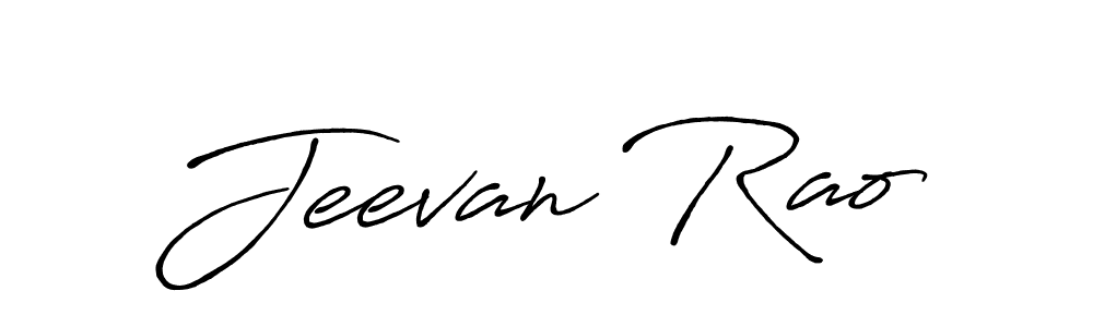 Make a beautiful signature design for name Jeevan Rao. With this signature (Antro_Vectra_Bolder) style, you can create a handwritten signature for free. Jeevan Rao signature style 7 images and pictures png