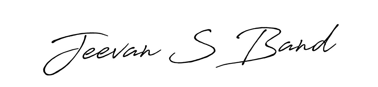 Also You can easily find your signature by using the search form. We will create Jeevan S Band name handwritten signature images for you free of cost using Antro_Vectra_Bolder sign style. Jeevan S Band signature style 7 images and pictures png