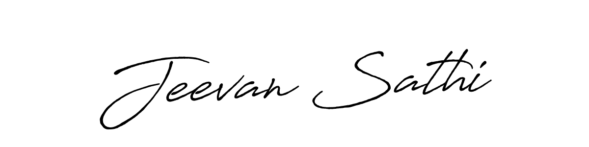 This is the best signature style for the Jeevan Sathi name. Also you like these signature font (Antro_Vectra_Bolder). Mix name signature. Jeevan Sathi signature style 7 images and pictures png