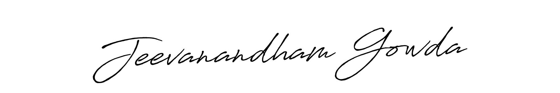 How to make Jeevanandham Gowda signature? Antro_Vectra_Bolder is a professional autograph style. Create handwritten signature for Jeevanandham Gowda name. Jeevanandham Gowda signature style 7 images and pictures png