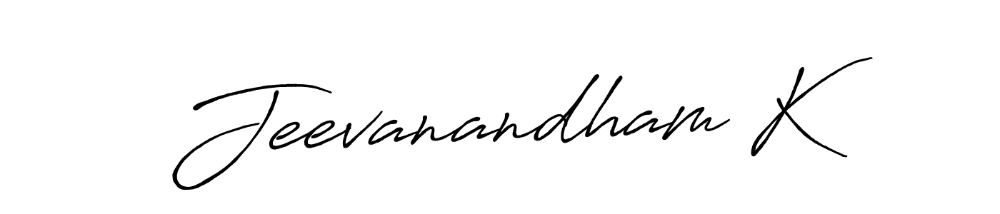 Design your own signature with our free online signature maker. With this signature software, you can create a handwritten (Antro_Vectra_Bolder) signature for name Jeevanandham K. Jeevanandham K signature style 7 images and pictures png