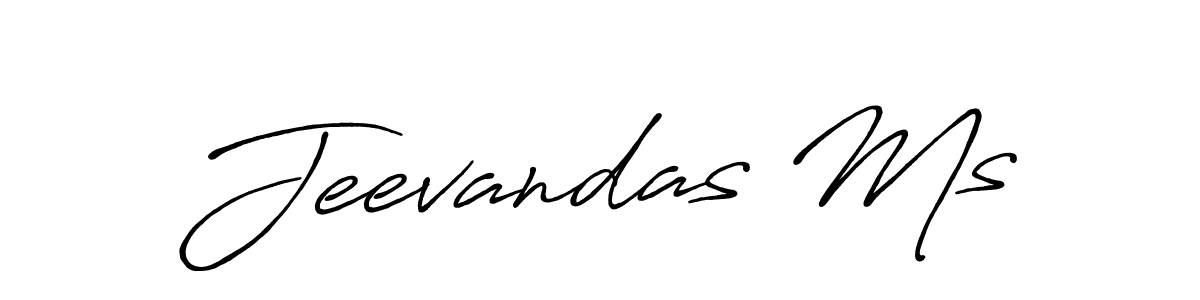 Create a beautiful signature design for name Jeevandas Ms. With this signature (Antro_Vectra_Bolder) fonts, you can make a handwritten signature for free. Jeevandas Ms signature style 7 images and pictures png