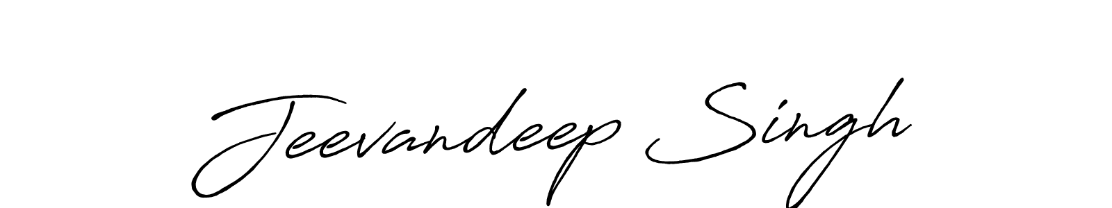 Make a beautiful signature design for name Jeevandeep Singh. With this signature (Antro_Vectra_Bolder) style, you can create a handwritten signature for free. Jeevandeep Singh signature style 7 images and pictures png