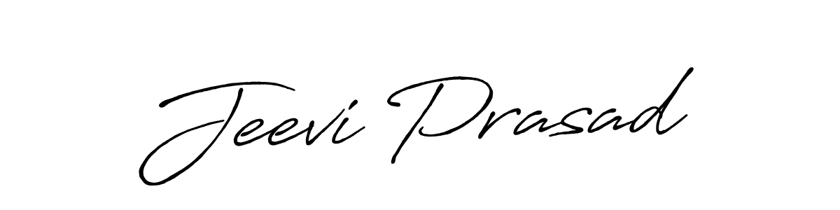 Jeevi Prasad stylish signature style. Best Handwritten Sign (Antro_Vectra_Bolder) for my name. Handwritten Signature Collection Ideas for my name Jeevi Prasad. Jeevi Prasad signature style 7 images and pictures png