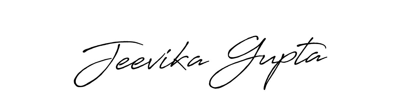 Make a short Jeevika Gupta signature style. Manage your documents anywhere anytime using Antro_Vectra_Bolder. Create and add eSignatures, submit forms, share and send files easily. Jeevika Gupta signature style 7 images and pictures png